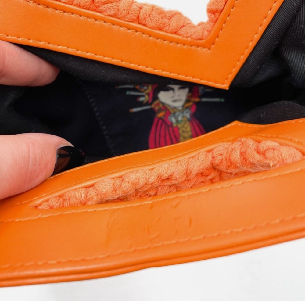 Kooreloo Orange Knitted Handbag - image 2